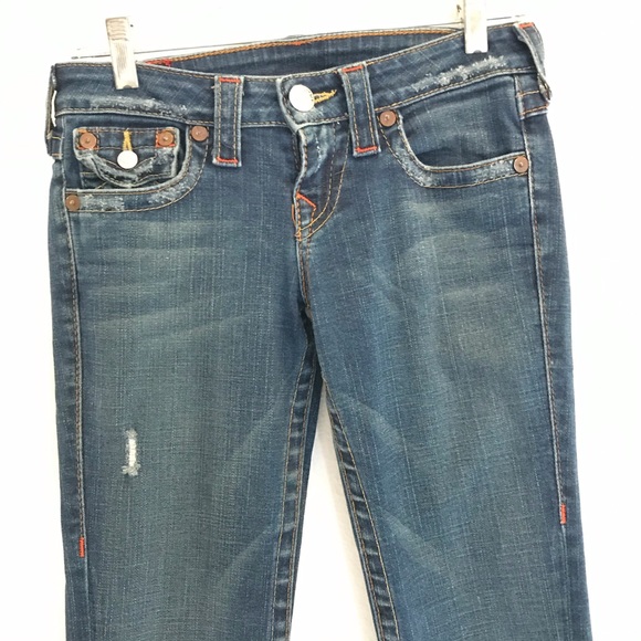 True Religion denim boot cut jeans size 26. - Picture 2 of 7